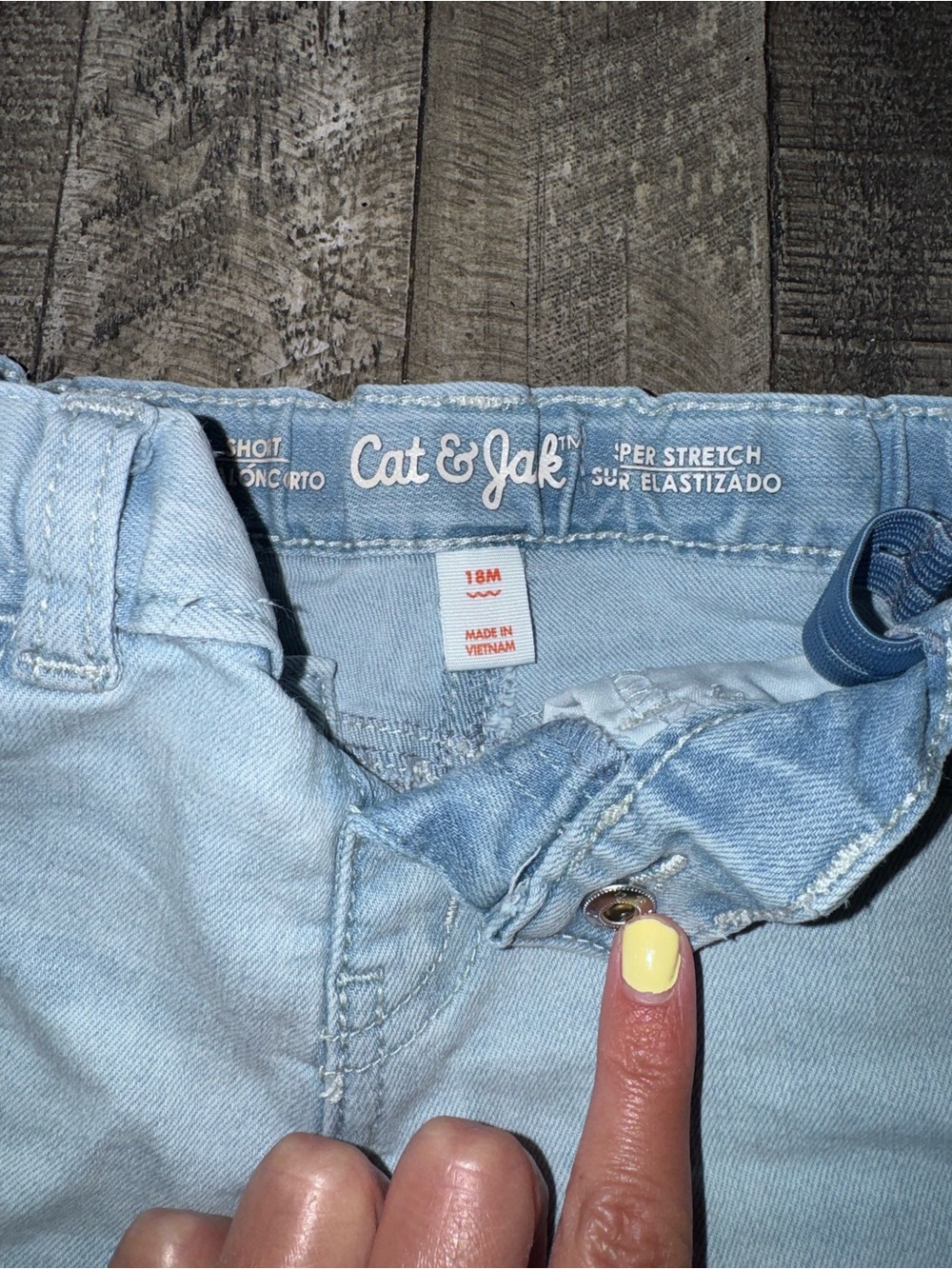 Cat & Jack Light Blue Denim Shorts and Skirt Set - Kids Bundle! - Picture 3 of 10